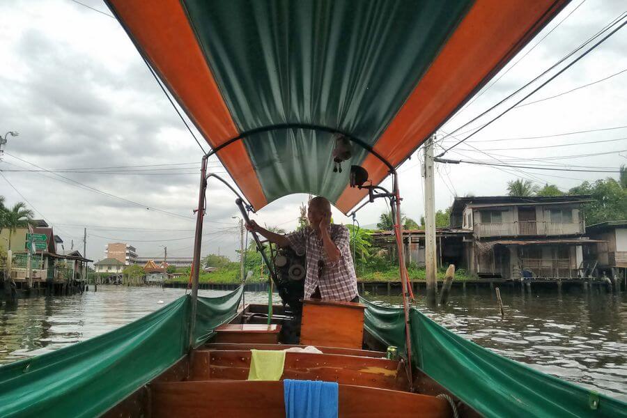 Thailand Bangkok Klong tour kapitein