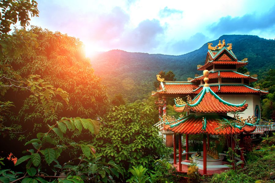 thailand koh phangan chinese tempel