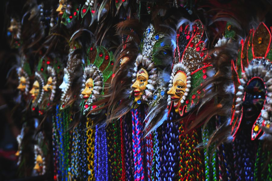 filipijnen cebu sinulog festival maskers