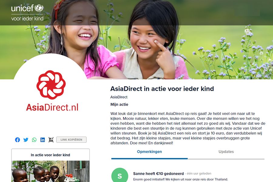 Unicef en AsiaDirect