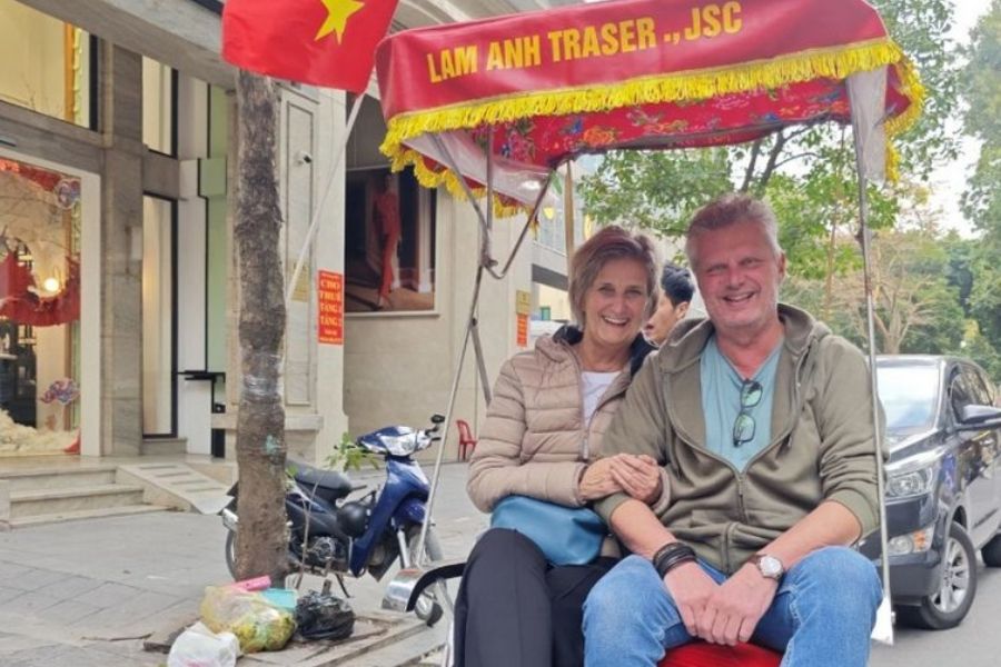 vietnam hanoi cyclo tour foto ellen en andré