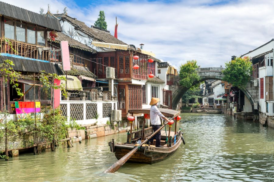 china shanghai zhujiajiao water town