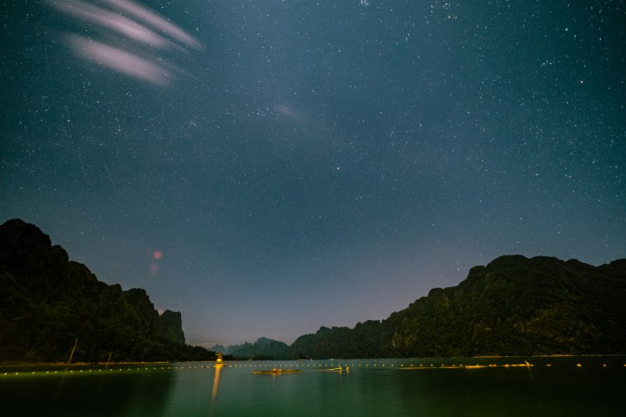 thailand khao sok avond nacht