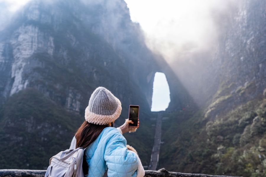 china zhangjiajie national forest park tianmen mountain heaven's gate mountain