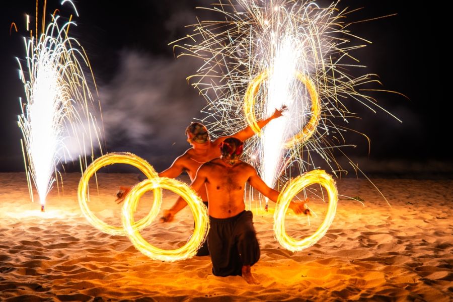 thailand khao lak vuurshow