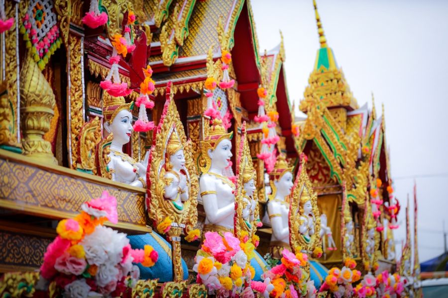 thailand yasothon rocket festival parade