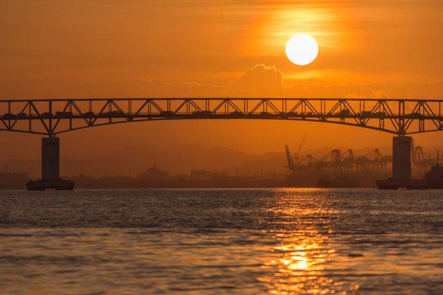 filipijnen cebu brug tussen cebu en mactan